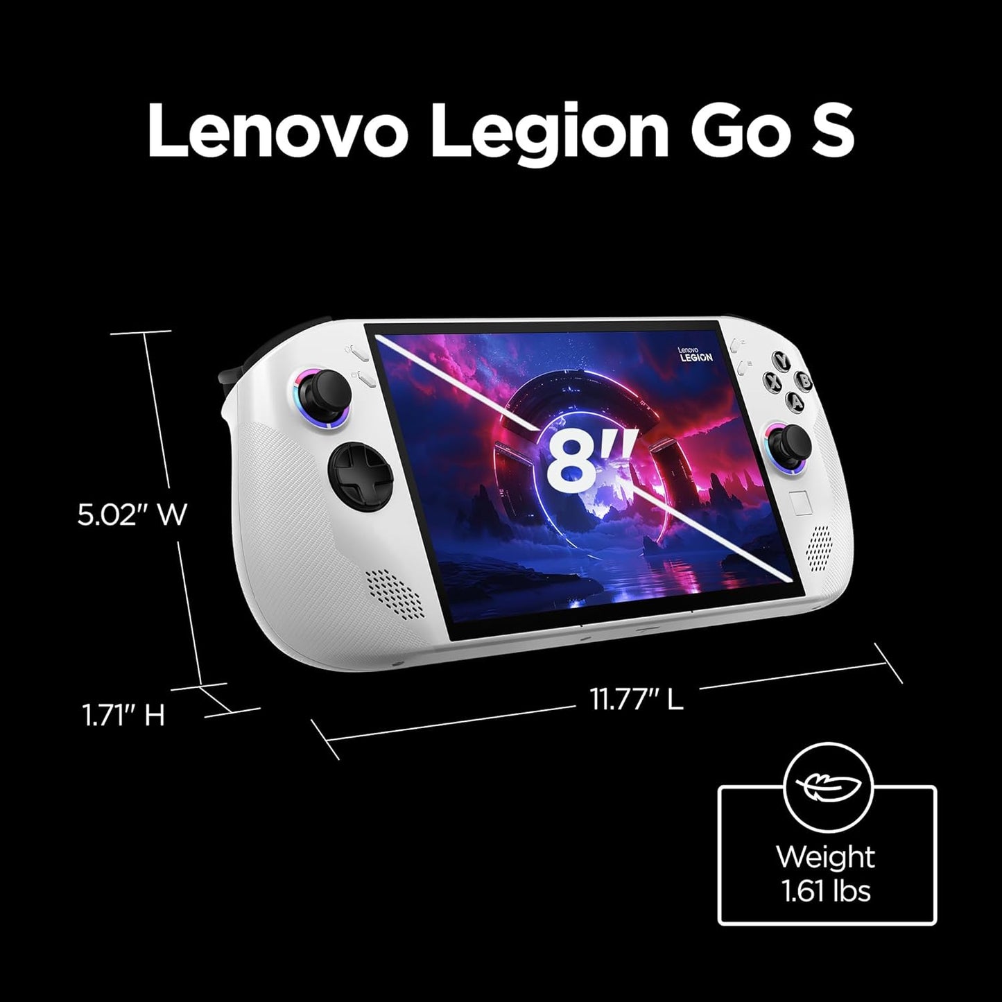 Lenovo Legion Go S - 2025 - Mobile Gaming Console - AMD Radeon Graphics Card - 8-inch