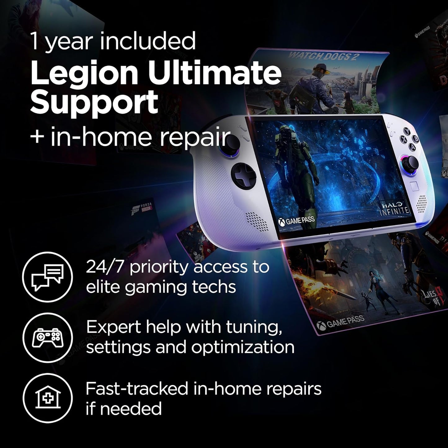 Lenovo Legion Go S - 2025 - Mobile Gaming Console - AMD Radeon Graphics Card - 8-inch